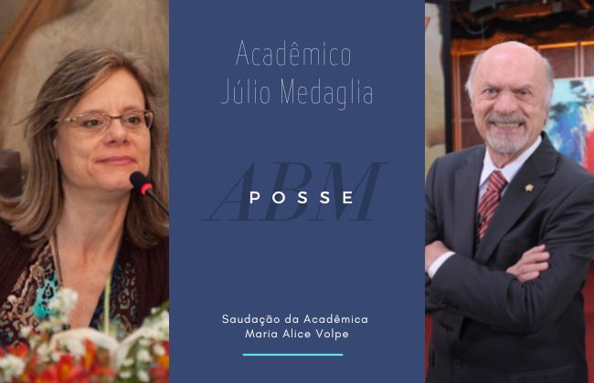 Maria Alice Volpe saúda Maestro Júlio Medaglia