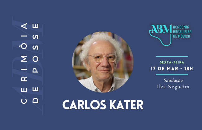 ABM convida para cerimônia virtual de posse do Acadêmico Carlos Kater