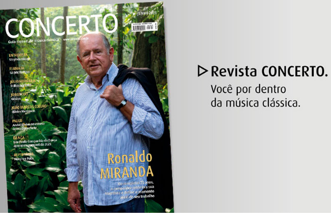 Ronaldo Miranda em destaque da edição de junho da revista CONCERTO