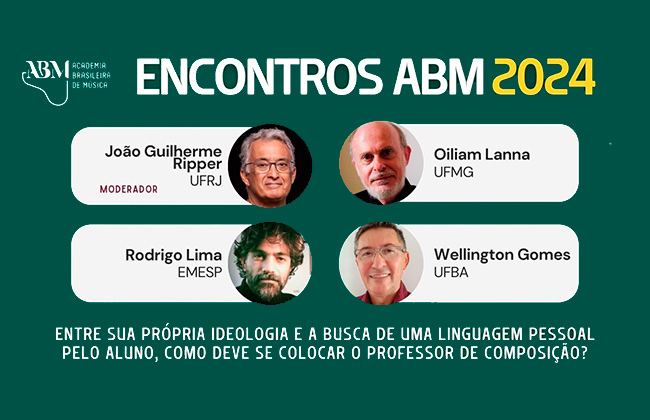 ABM convida Oiliam Lanna (UFMG), Rodrigo Lima (EMESP) e Wellington Gomes (UFBA) para roda de conversa, terça-feira, 19/3
