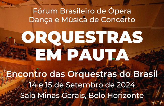 “Orquestra em Pauta”, com apoio da ABM, nos dias 14 e 15 de setembro em Belo Horizonte