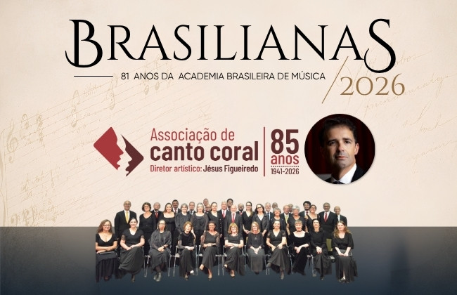BRASILIANAS 2026: Associação de Canto Coral encerra série comemorativa dos 81 anos da ABM